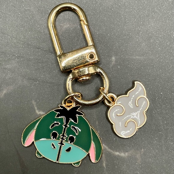 Disney’s Eeyore with His Cloud Swivel Bag Jewelry Charm Winnie the Pooh Enamel - Picture 2 of 4
